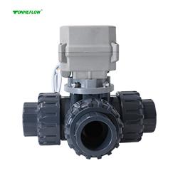 開(kāi)關(guān)型-A150系列 UPVC15N.m三通電動(dòng)閥帶手動(dòng) 